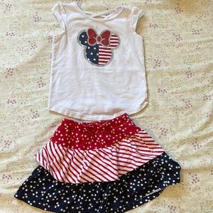 Toddler -Minnie Mouse patriotic two piece (size 24 months)